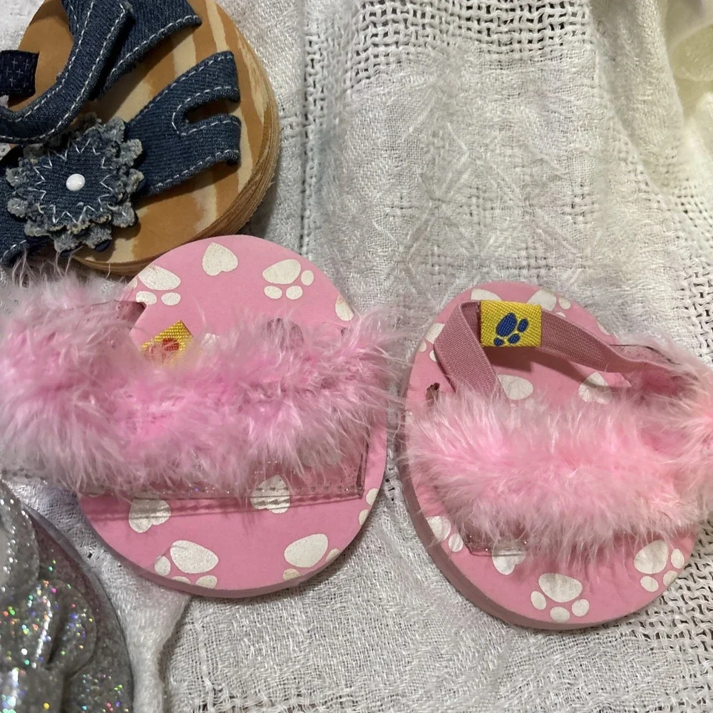 LOT OF BUILD A BEAR SHOES - 3 PAIR